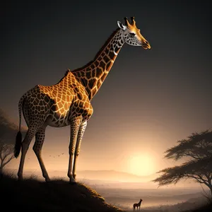 Graceful Giraffe in the Wild