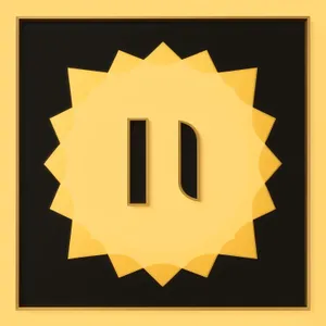 3D Star Symbol Icon Design