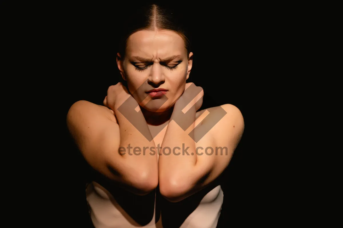 Picture of Sexy Male Model Posing in Studio