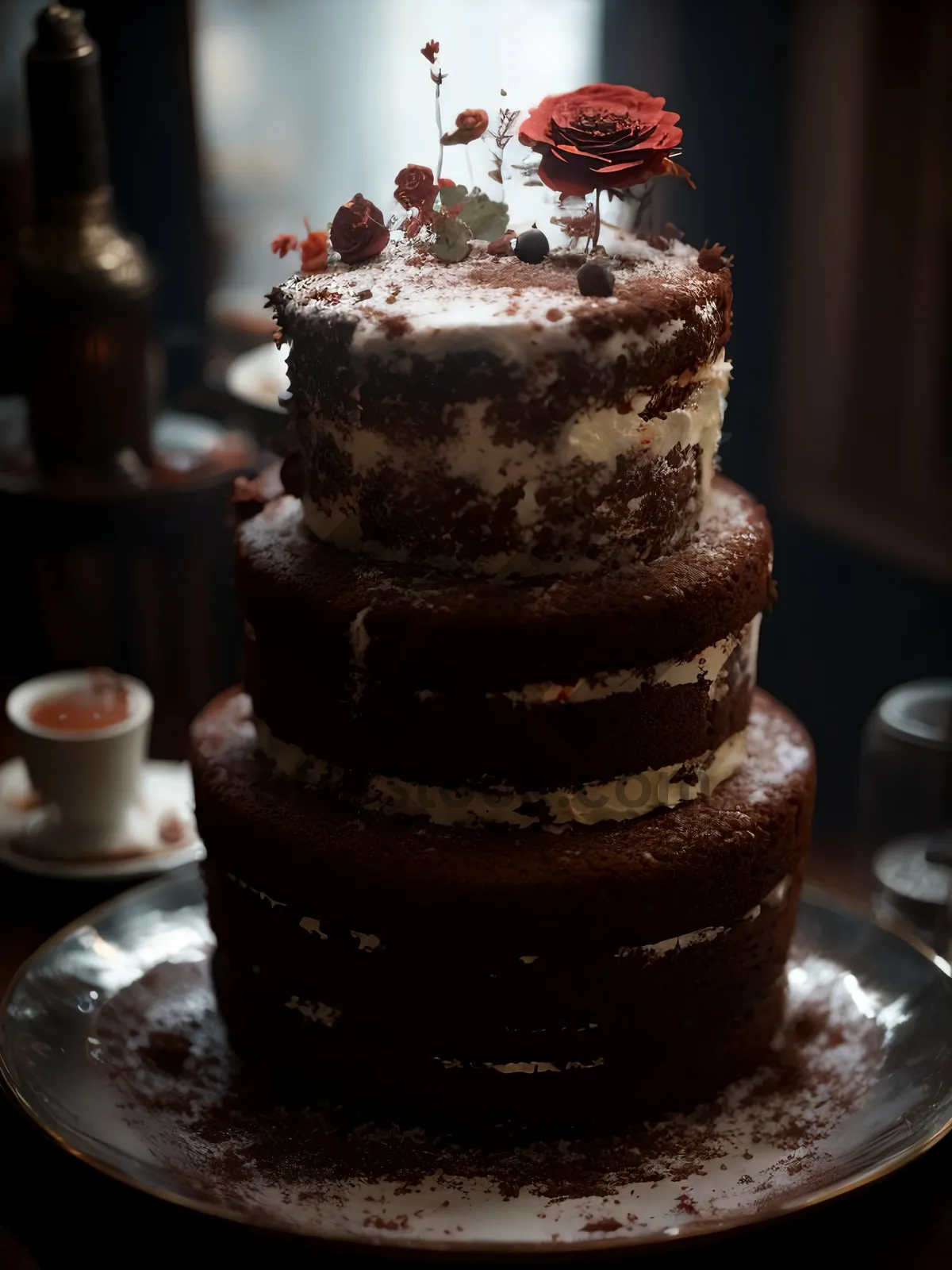 Picture of Decadent Chocolate Cake: Heavenly Indulgence for Sweet Tooth Cravings