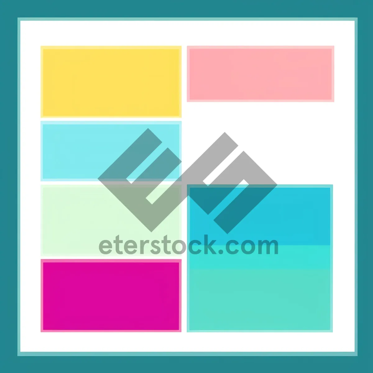 Picture of Colorful Mosaic Paper Design