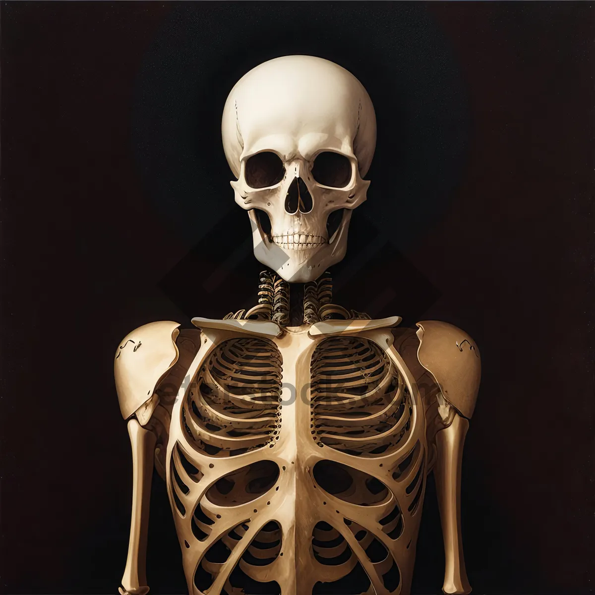 Picture of Bones of Terror: A Spine-Chilling Skeleton Sculpture
