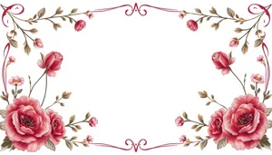 Floral branch pattern design with retro grunge elements