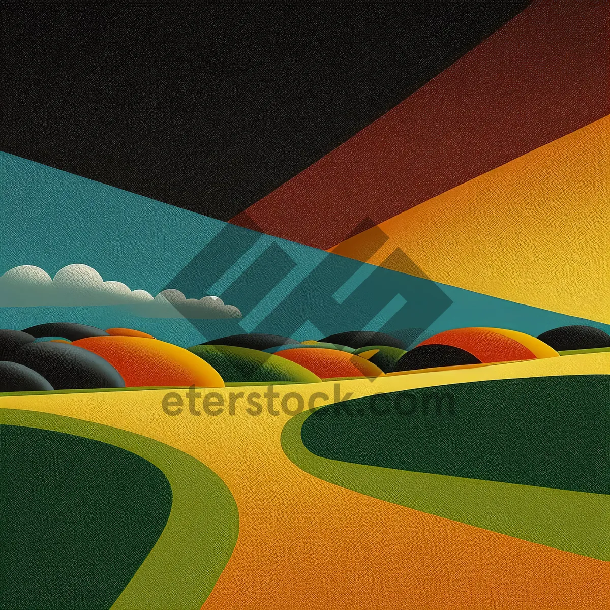 Picture of Graphic symbol of a flag design