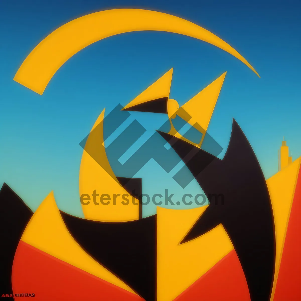 Picture of Surfer Symbol Lightning Icon Design