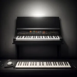 Black Upright Keyboard: Versatile Musical Instrument for Powerful Sounds