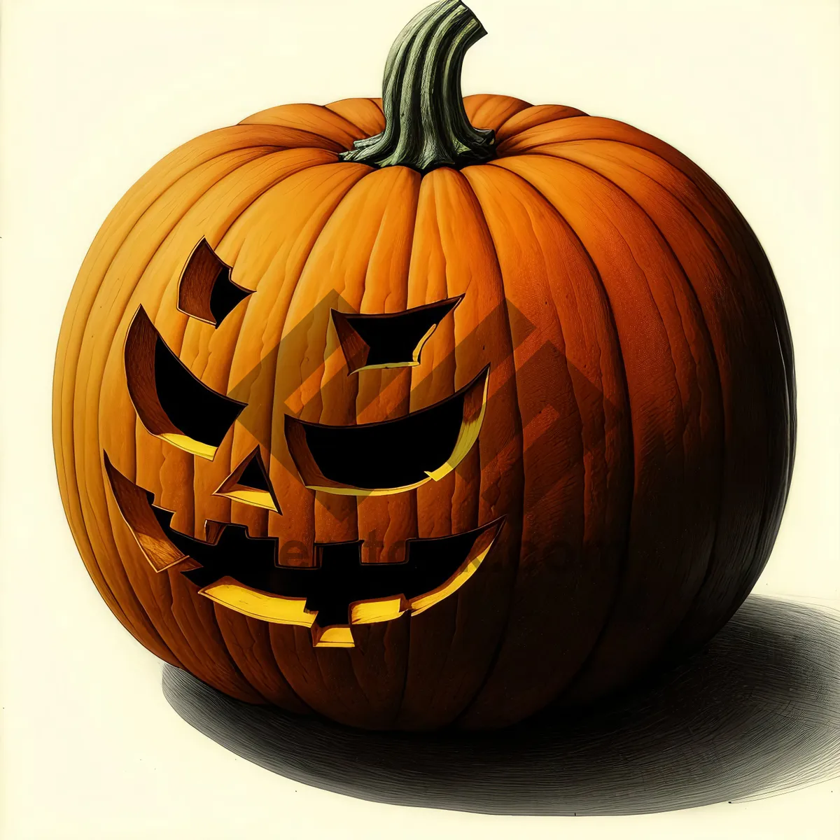 Picture of Spooky Halloween Jack-o'-Lantern Decoration - Fall Harvest Celebration