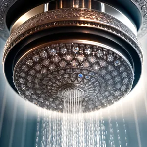 High-Tech Showerhead with Adjustable Lens and Aperture