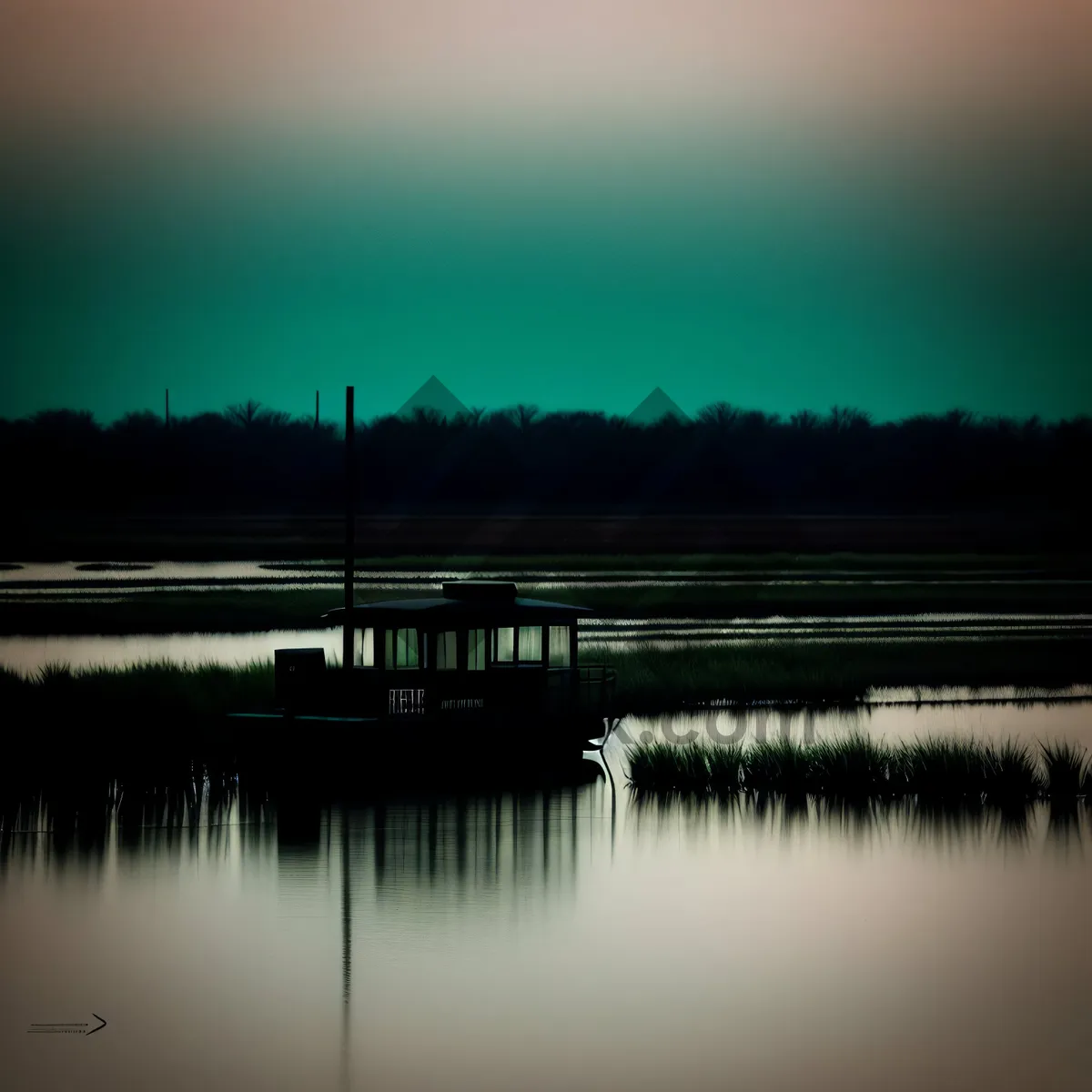 Picture of Serene Lake Reflection at Sunset