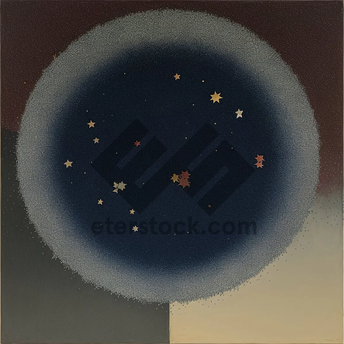 Picture of Space-themed tableware under the night sky