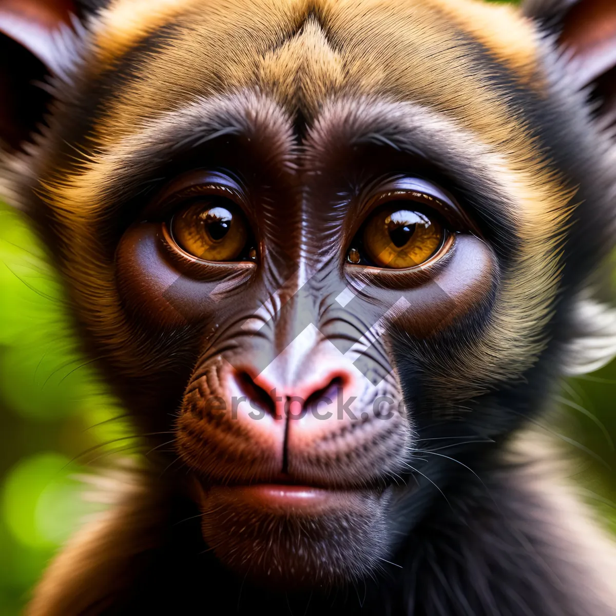Picture of Orangutan in the Wild: Majestic Primate Amongst Jungle Trees
