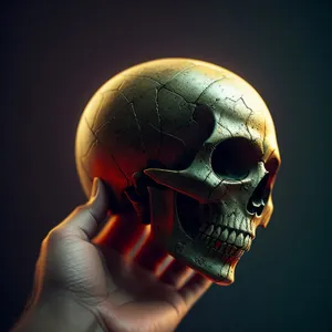 Spooky Skull Mask in Horrifying Disguise