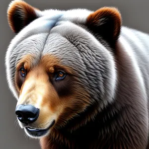 Brown Bear in the Wild: Majestic Mammal with Beautiful Fur