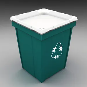 3D Garbage Bin Container Object