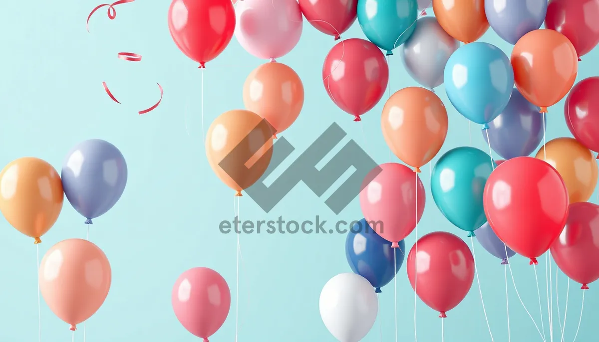 Picture of Colorful Birthday Balloon Party Decoration Icon