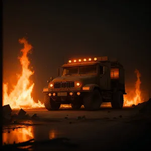 Blazing Sunset Truck