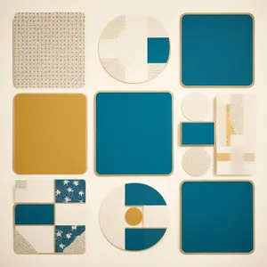 Modern square icon set for web design