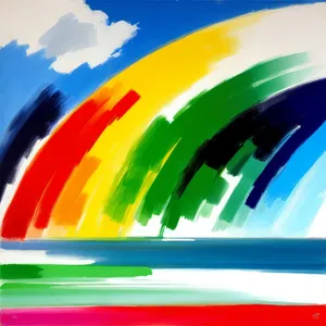 Vibrant Rainbow Abstract Design