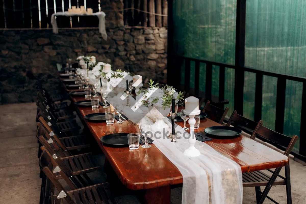 Picture of Modern interior design of a dining hall in a restaurant