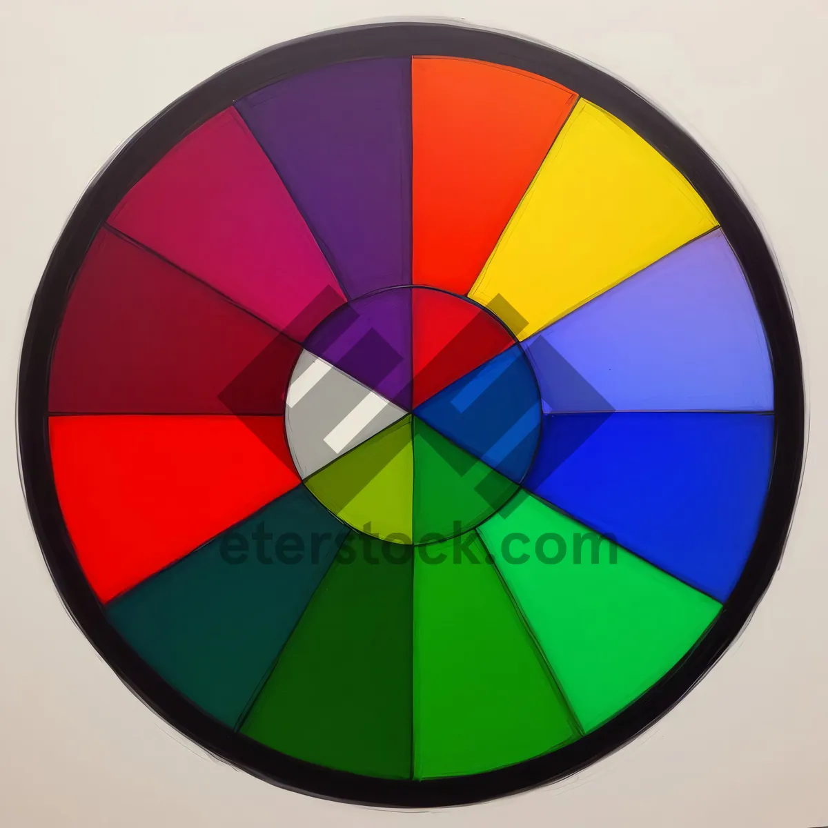 Picture of Shiny round flag button design - symbolizing a nation