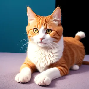 Furry Fluffball: Adorable Domestic Tabby Kitten