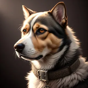 Adorable Border Collie Puppy - Purebred Canine Studio Portrait