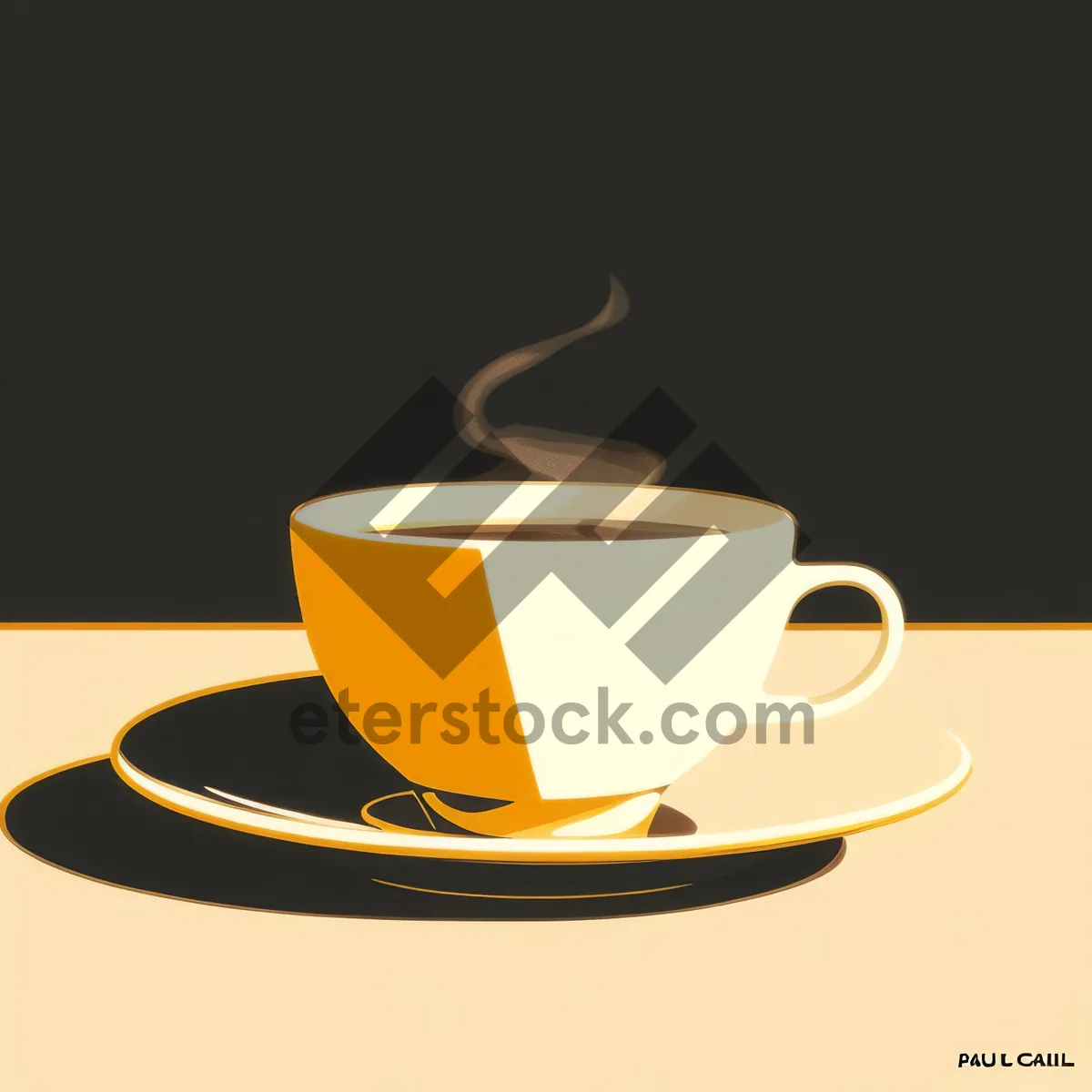 Picture of Hot Breakfast on Black Plate