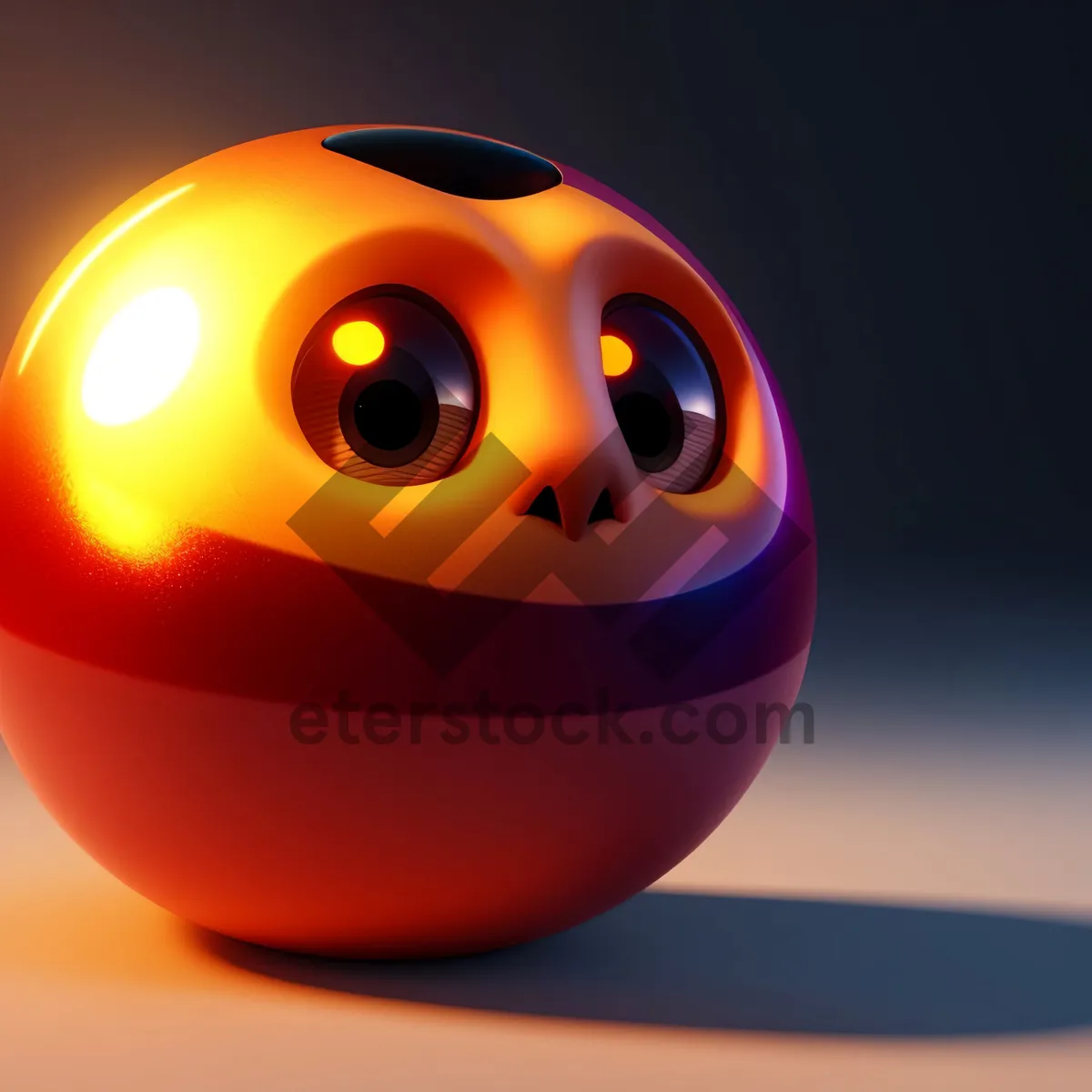 Picture of Fun 3D Cartoon Smiley Ball Icon