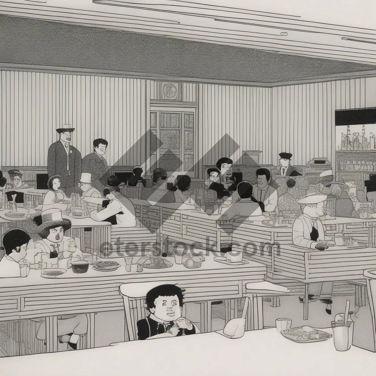 Picture of Modern kitchen interior design in a home