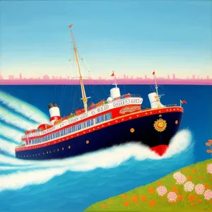 Liner Passenger Ship at Cruise Port