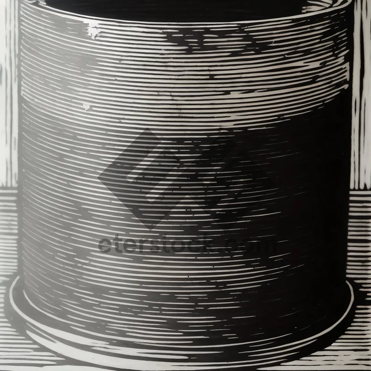 Picture of Silver Steel Can Container