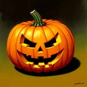 Spooky Harvest: Glowing Jack-O'-Lantern Halloween Decoration