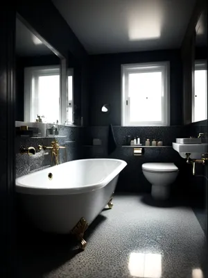 Modern Glass Bathroom Sink with Luxurious Fixtures