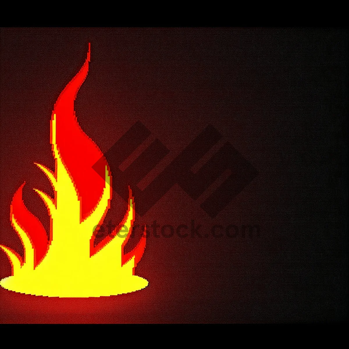 Picture of Blazing Firelight: A Fiery Glow in the Dark.