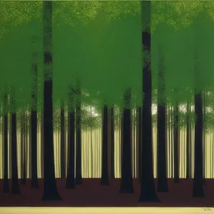 Summer Serenity: Lush Bamboo Forest Enveloped in Light