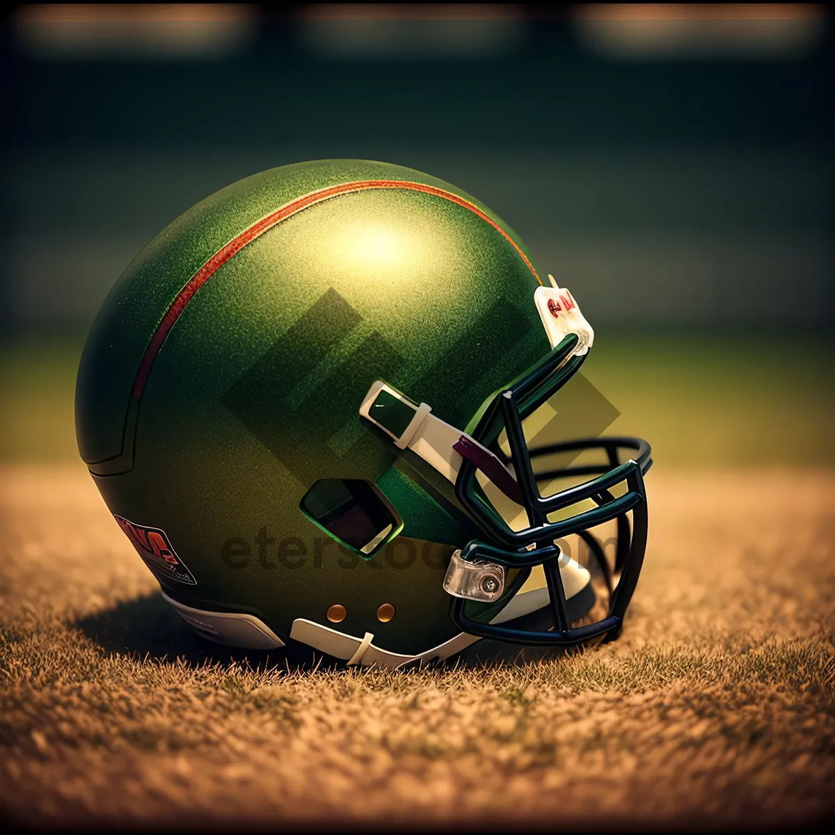 Picture of Football helmet on globe, symbolizing global sporting culture