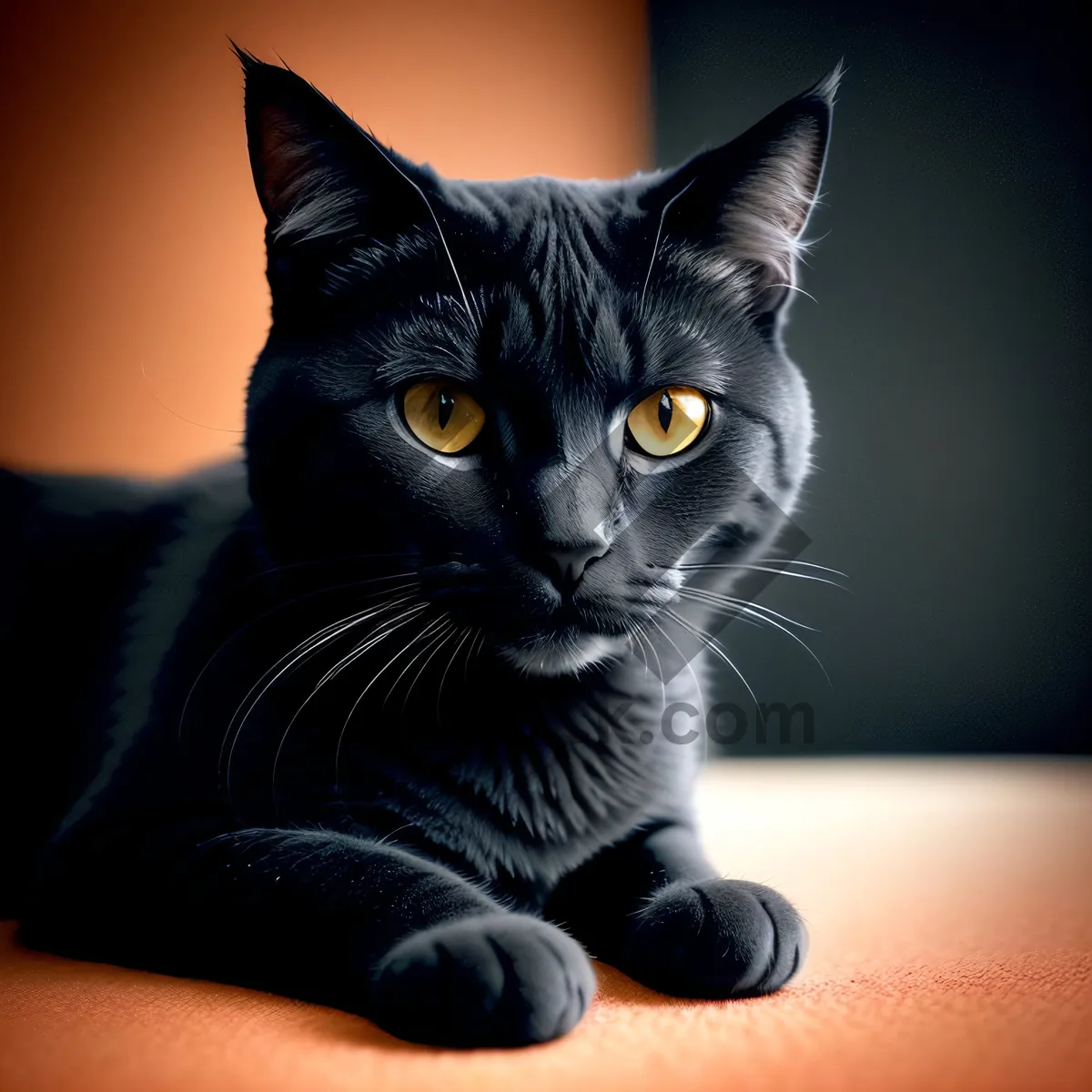 Picture of Playful Kitty with Striped Fur and Curious Eyes