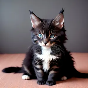 Adorable Fluffy Kitty with Playful Whiskers