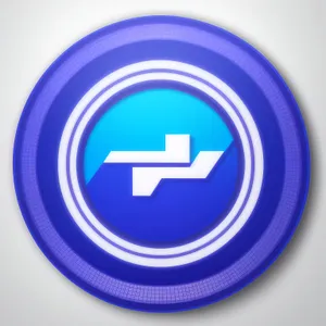 Round glossy metallic power button icon