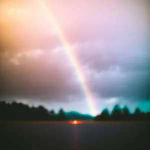 Vibrant Sky: Colorful Clouds and Bright Sunlight