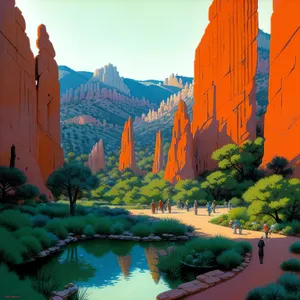 Majestic Castle in Serene Valley
