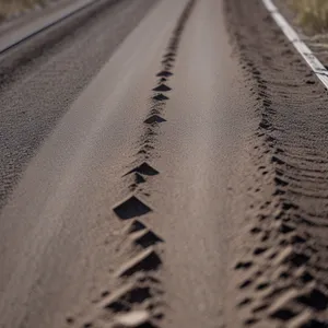 Textured Barrier: Sand Pattern Obstruction on Fence