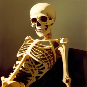 Ghastly Brass Skull Sculpture: Terrifying Skeleton Mask
