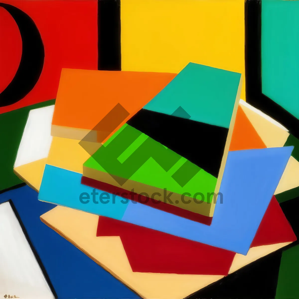 Picture of Patriotic 3D flag symbol design