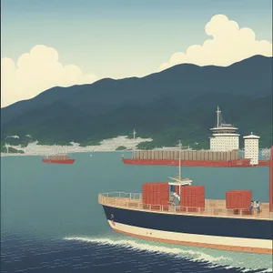 Shipping Vessel at Port: Efficient Maritime Transport