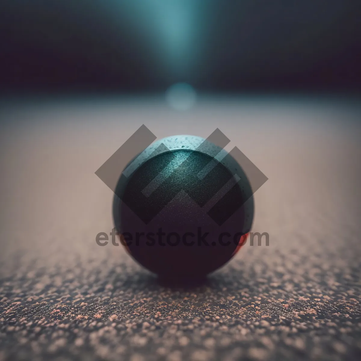 Picture of Golf ball on electronic trackball device.