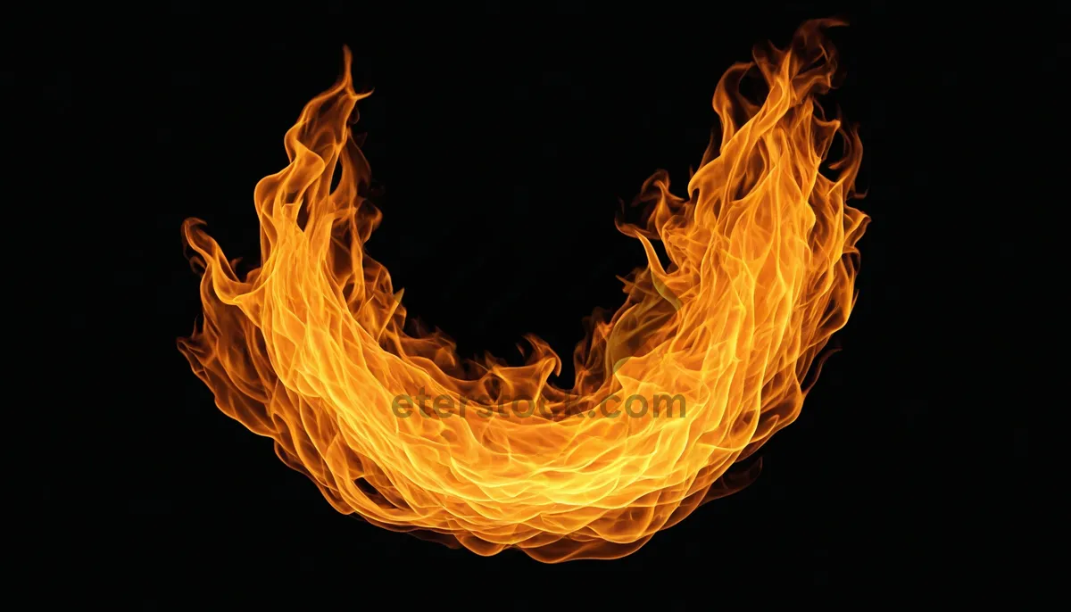 Picture of Fiery Hot Blaze of Energy and Light