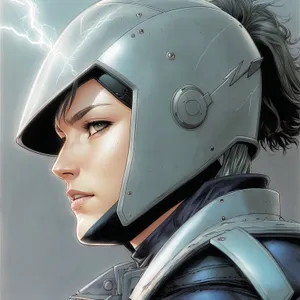 Aviator Fashion: Pretty Portrait of an Astronaut in Helmet