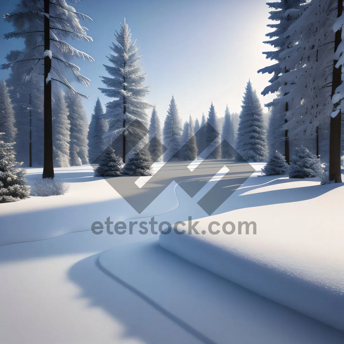 Picture of Frozen Alpines in Winter Wonderland