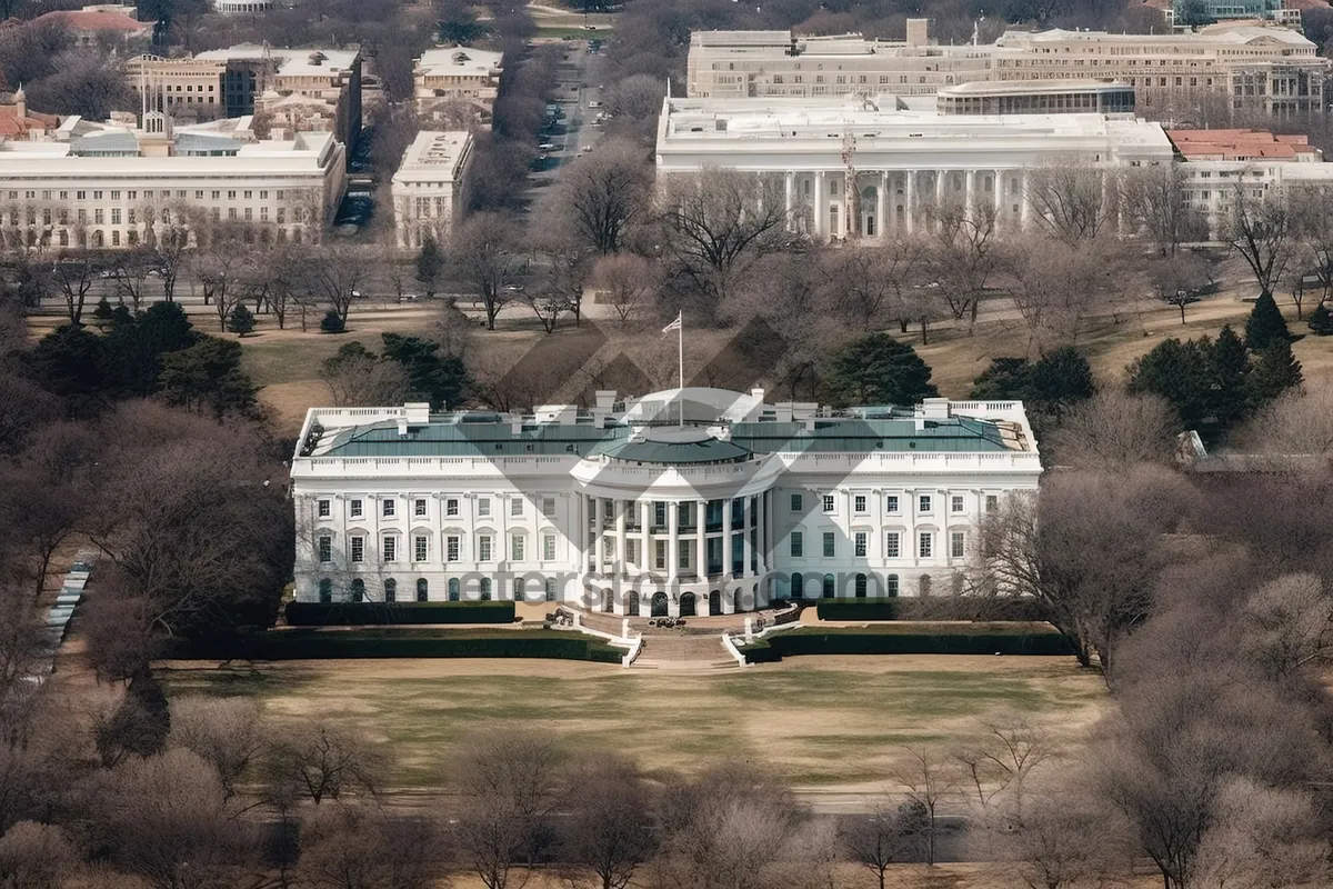 Picture of Historic Government Building in Ancient City Skyline